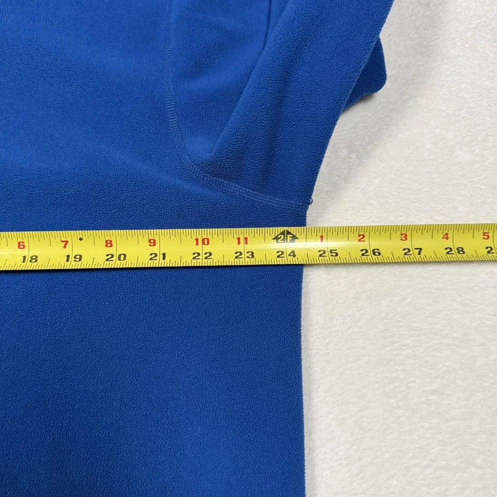 Eddie Bauer First‎ Ascent Pullover Mens Tall XL Blue Fleece Quarter Zip Pocket